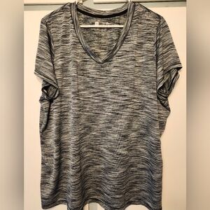 Women's V-Neck Short Sleeves Xersion Sport Shirt Size 2XL